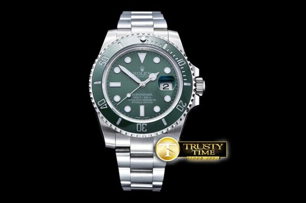 ROLSUB0249A -Submariner Hulk 116610LV SS/SS Green NOOB V10 SP A3135 Mod