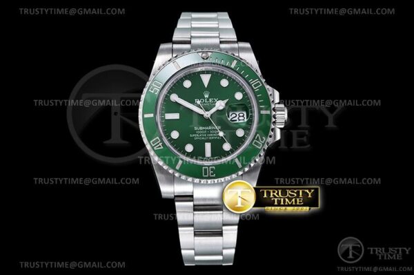 ROLSUB0288 - Submariner 116610LV 904L SS/SS Green ZZF V3 SA3135