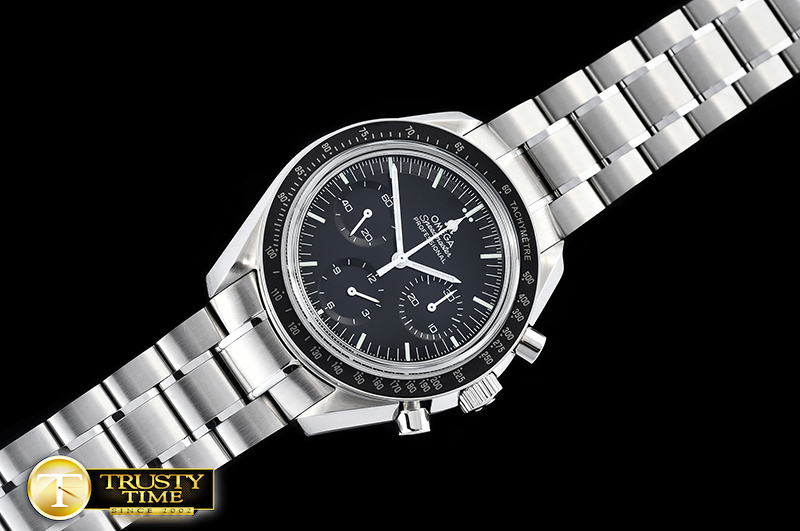 OMG0595A - SpeedMaster MoonWatch SS/SS Blk OMF V2 Venus 75 - immagine 4