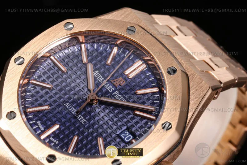 AP0761B - Royal Oak 37mm 15450OR RG/RG Blue TWF MY9015