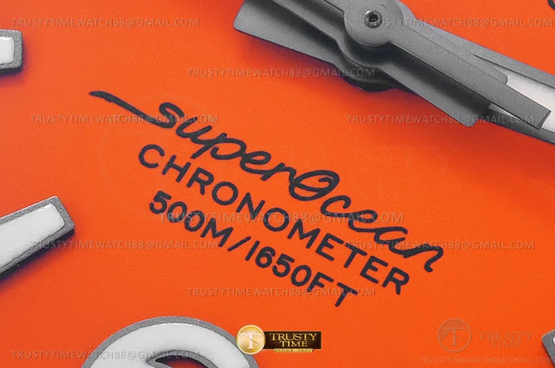 BSW0488A - Superocean 44mm Blk SS/SS Org BLS Asia 2824