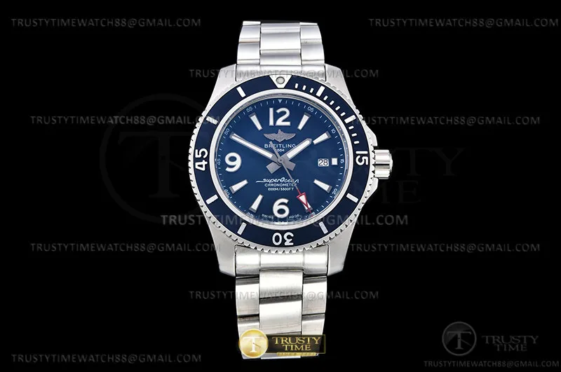 BSW0488C - Superocean 44mm Blu SS/SS Blu BLS Asia 2824