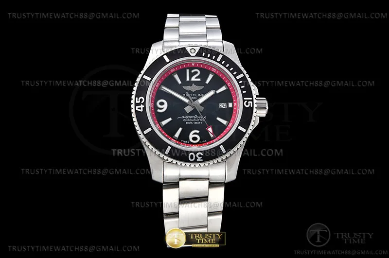 BSW0489A - Superocean 44mm Red SS/SS Blk BLS Asia 2824