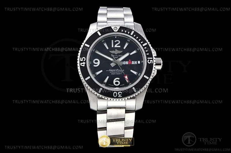 BSW0489D - Superocean 44mm Ironman SS/SS Black BLS Asia 2824