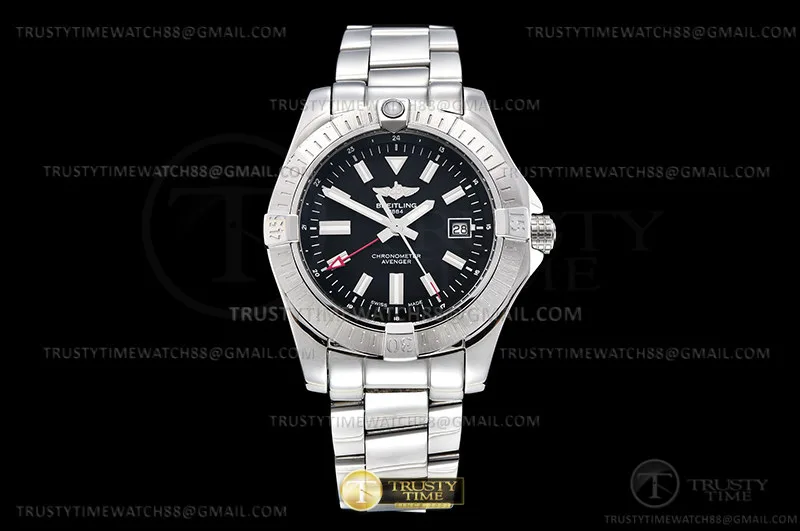 BSW0491C - Avenger GMT 43mm SS/SS Black OXF A2836