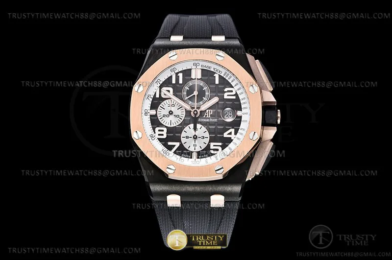 AP0766G - AP ROO cronógrafo RG CER/RU G-Blue/Num APF A3126 Mod