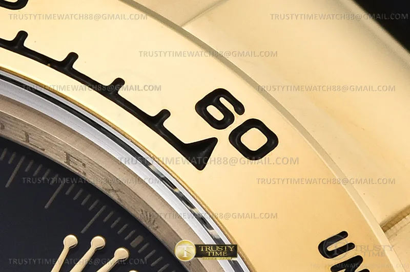 ROLDYT0393E - Daytona 116508 904L YG/YG Blk/Stk QF V2 Asia 4130