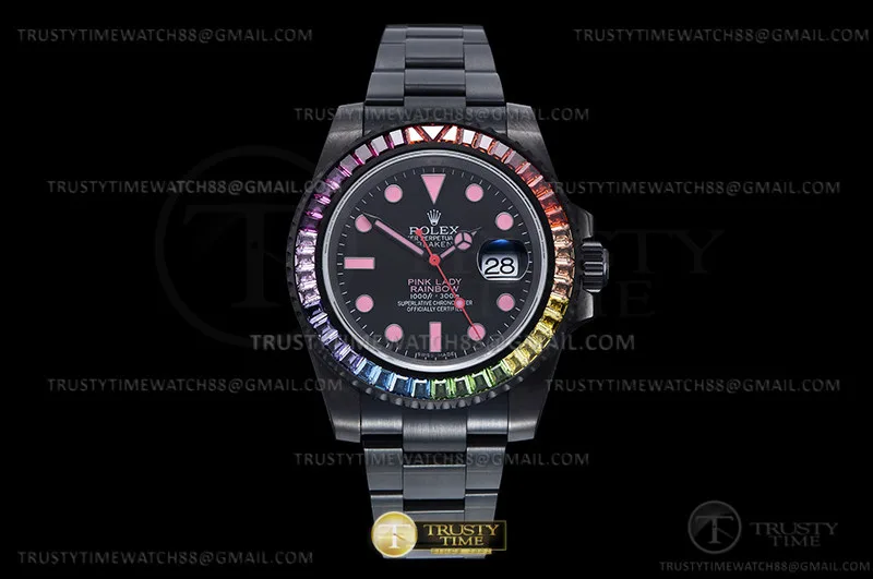 ROLSUB0444 - Sub Blaken Pink Lady Dia DLC/DLC Blk RAF VR3135