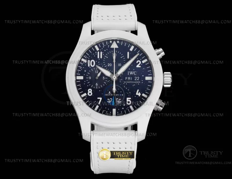 IWC0531B - Pilot Chrono Inspiration4 CER/RU Blue TPS A7750