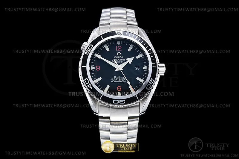 OMG0792A - Planet Ocean 600M 45.5mm SS/SS Black/Org BPF A2824