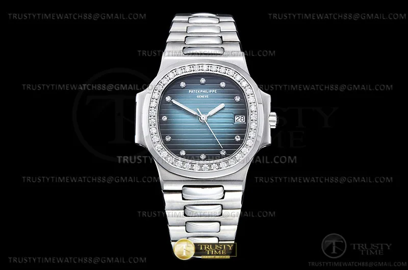 PP0475A - Nautilus 3800 37mm Dia SS/SS G-Blue/Dia BPF A2824