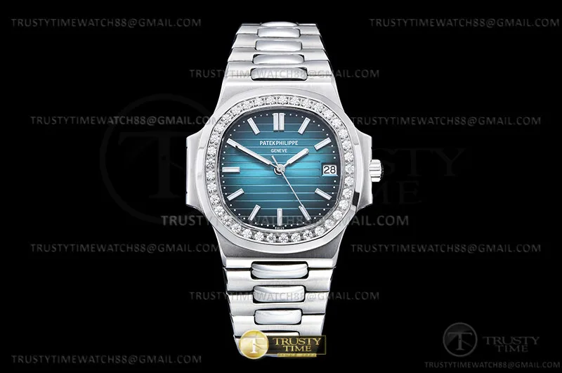 PP0475E - Nautilus 3800 37mm Dia SS/SS G-Blue/Stk BPF A2824