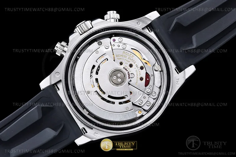 ROLDYT0402 - Daytona 116519 904L SS/RU Wht-M/Dia QF Asia 4130