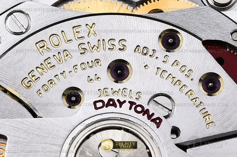 ROLDYT0402 - Daytona 116519 904L SS/RU Wht-M/Dia QF Asia 4130