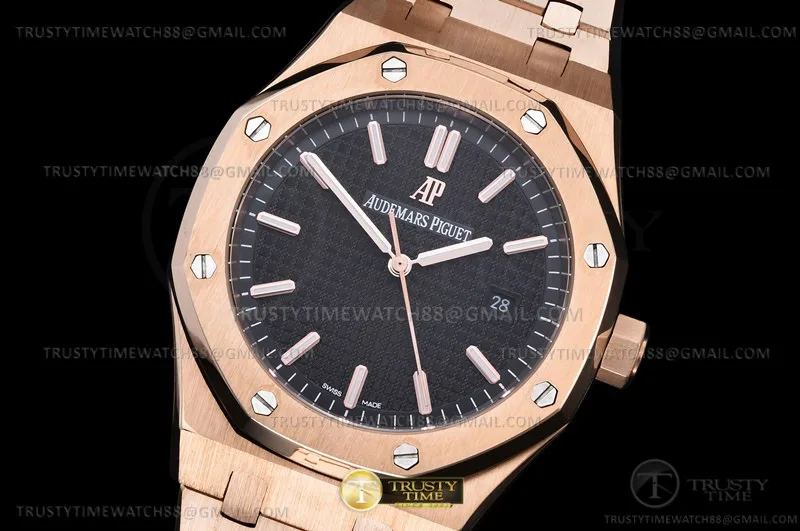 AP0782 - Royal Oak 41mm 15500 RG/RG Black GDF MY8215