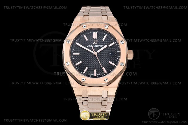 AP0782 - Royal Oak 41mm 15500 RG/RG Black GDF MY8215
