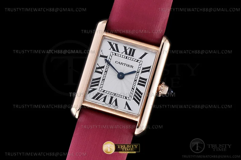 CAR0559C - Cartier Tank Must Small RG/LE Wht F1F Sw Qtz