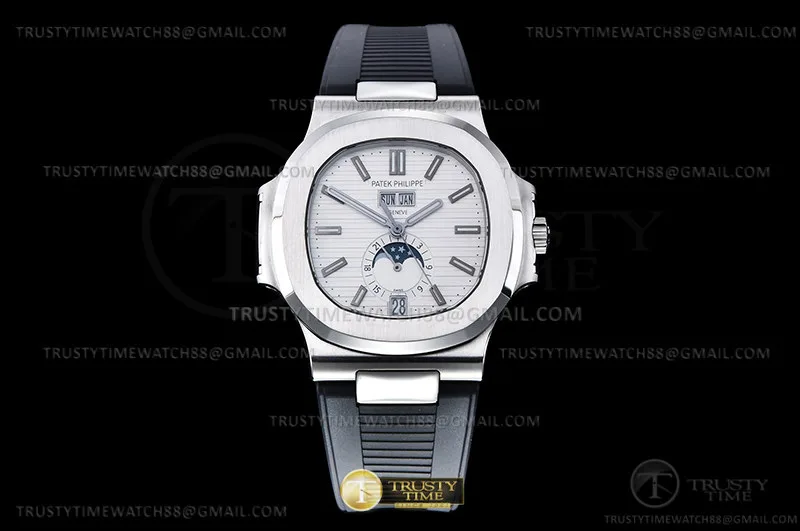 PP0478C - Nautilus Annual Cal. 5726A SS/RU White PPF MY9015