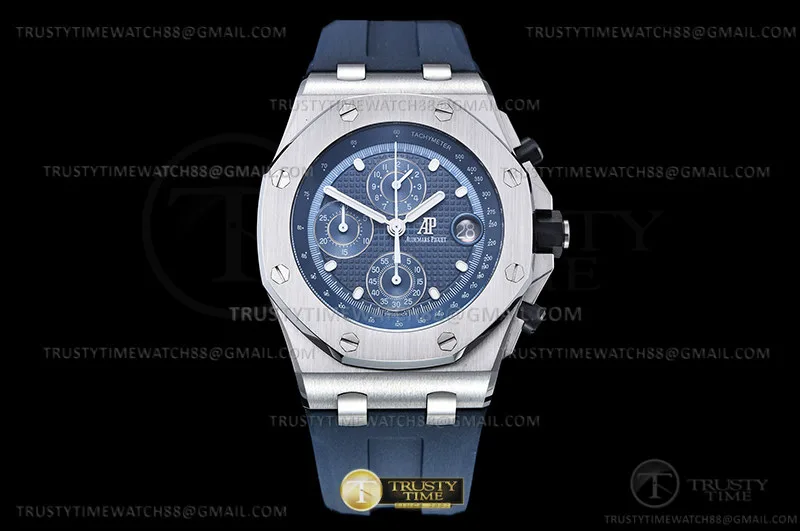 AP0787C - AP ROO Chronograph SS/RU Blue/Stk APF A4404 Mod