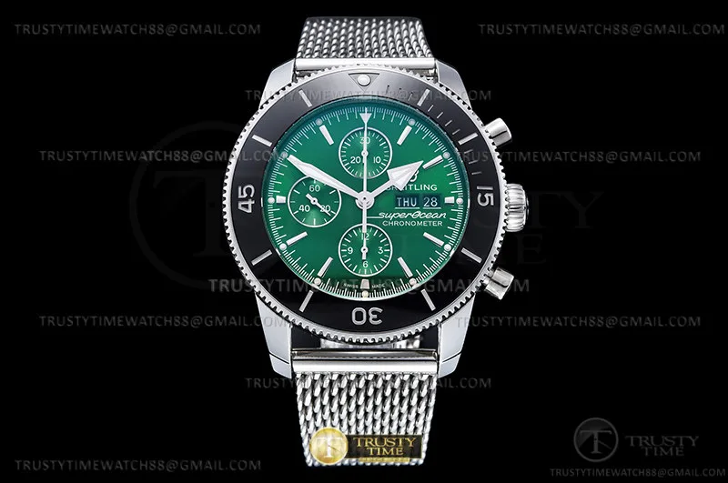 BSW0501 - Superocean Heritage Chrono 44 SS/SS vert OXF A7750