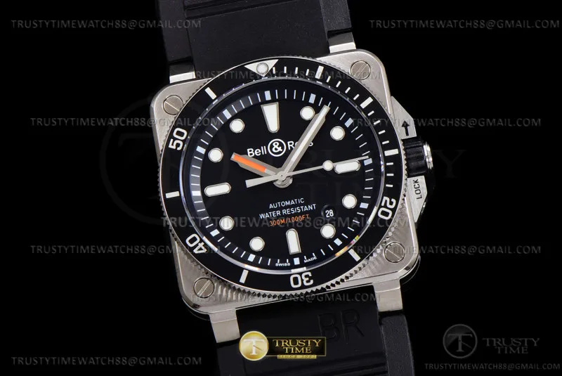 BR135A - Bell Ross BR03-92 Diver 42mm SS/RU Nero WMF MY9015