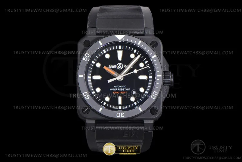 BR136A - Bell Ross BR03-92 Diver 42mm PVD/RU Black WMF MY9015