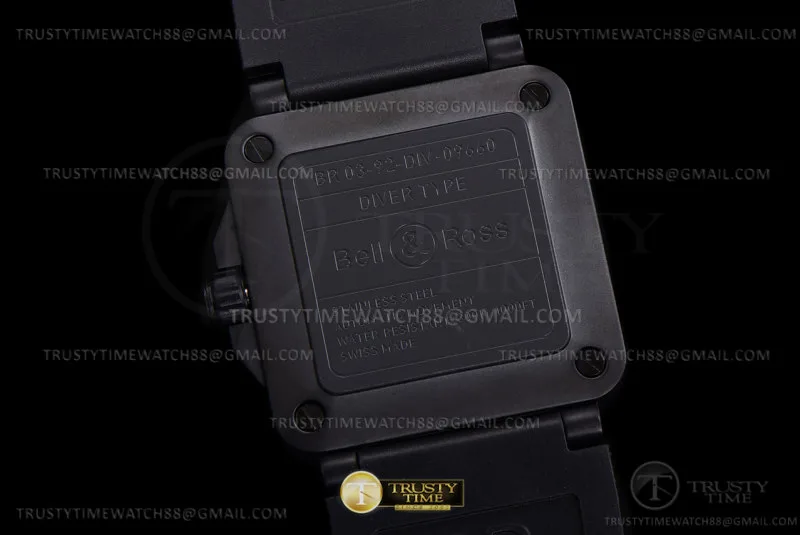 BR136A - Bell Ross BR03-92 Diver 42mm PVD/RU Black WMF MY9015
