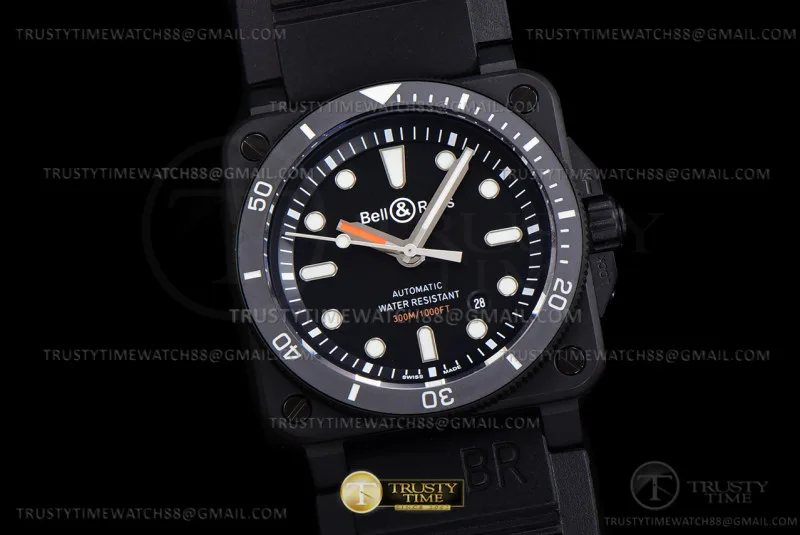 BR136A - Bell Ross BR03-92 Diver 42mm PVD/RU Nero WMF MY9015