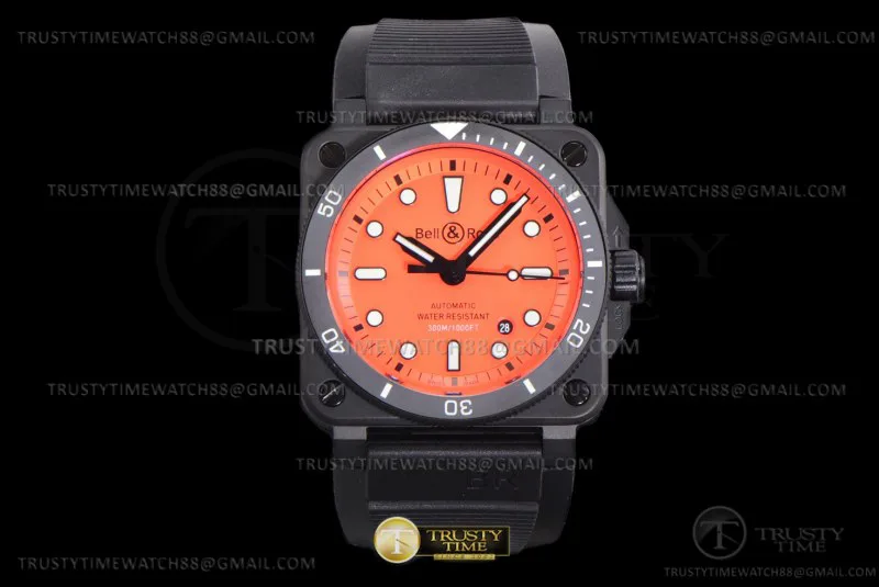 BR136D - Bell Ross BR03-92 Diver 42mm PVD/RU Org WMF MY9015