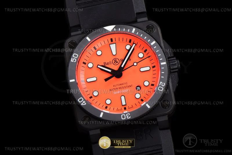 BR136D - Bell Ross BR03-92 Diver 42mm PVD/RU Org WMF MY9015