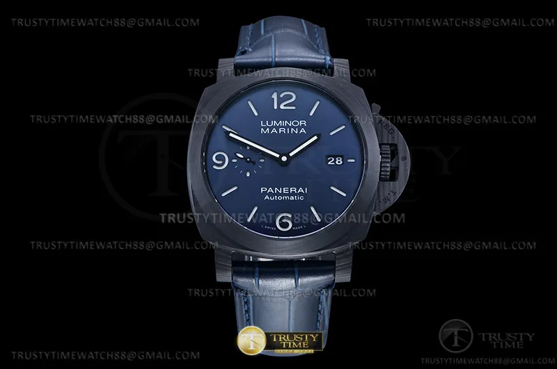 PN1664VLE - PAM1664 Lum. Marina Auto 44mm FC/LE blu VSF P901