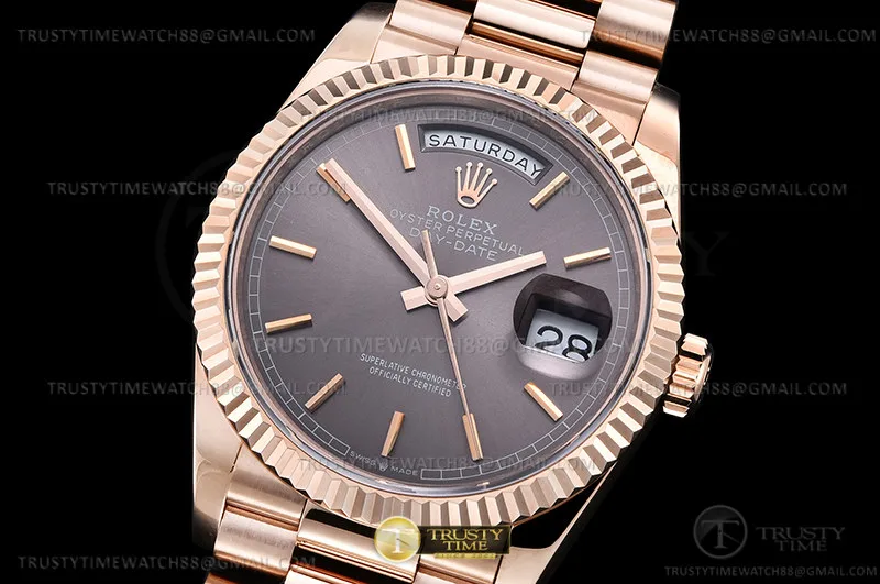 RDD0279A - DayDate 36mm Pre RG/RG Gry/Stk GMF A2836