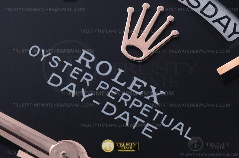 RDD0279C - DayDate 36mm Pre RG/RG Black/Stk GMF A2836