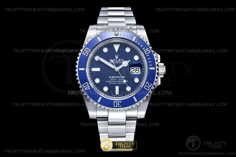 ROSUB0456 - Submariner 116619LB 904L SS/SS bleu Clean VR3135