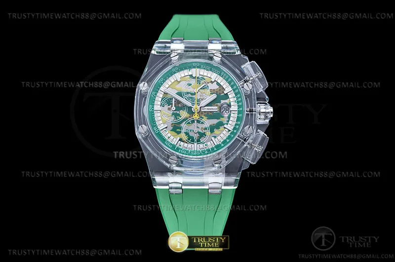 AP0800D - AP ROO Chronograph AET CO/RU Grn/Stk APF A3126 Mod