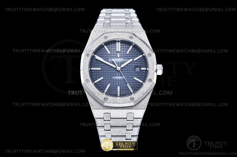 AP0812A - Royal Oak 15410 Frosted SS/SS Blue APSF A3120