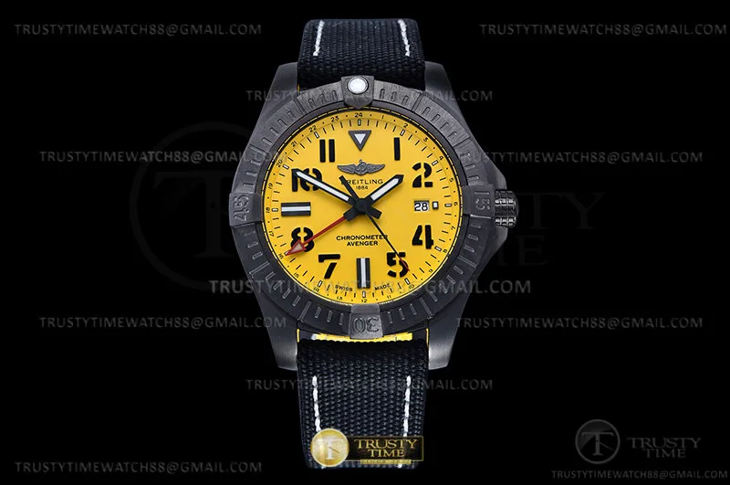 BSW0505 - Avenger GMT 45mm PVD/NY Yelw/Num OXF A2836