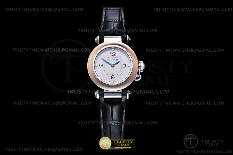 CAR0563A - Pasha Donna Blk RG/SS/LE Bianco/Num AF Qtz