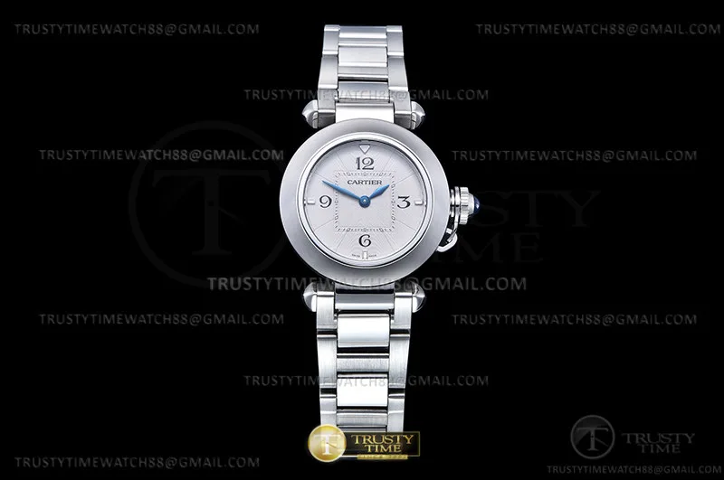 CAR0566 - Pasha Ladies SS/SS White/Num AF Qtz