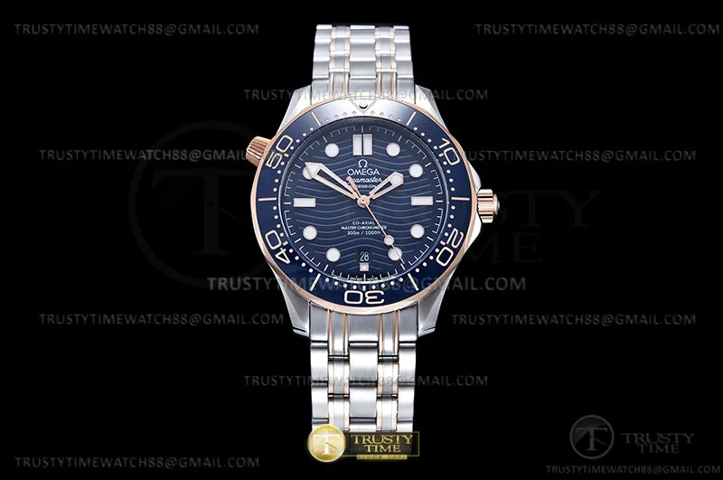OMG0813A - Seamaster 300m 2018 Blue RG/SS Blue GDF MY8215