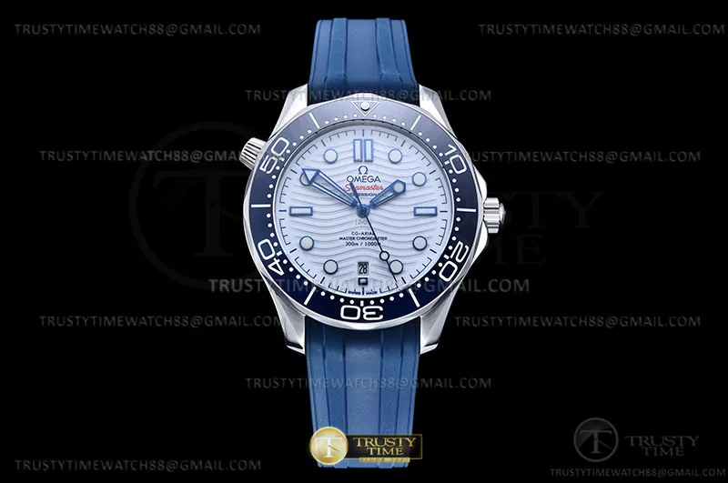 OMG0814B - Seamaster 300m 2018 Blue SS/RU White GDF MY8215