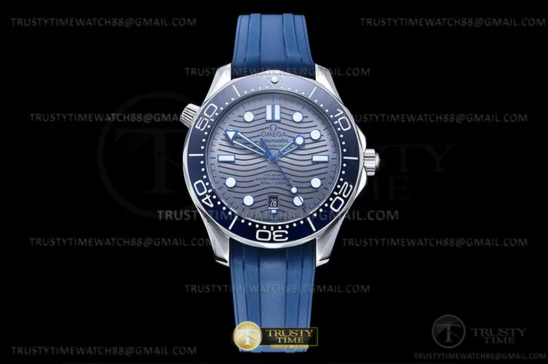 OMG0814C - Seamaster 300m 2018 Blue SS/RU Grey GDF MY8215