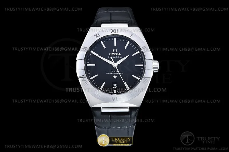 OMG0819A - Constellation Co-Axial 41mm SS/LE Black VSF A8900