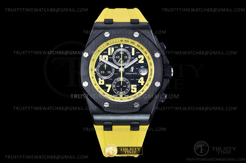 AP0816 - AP ROO Chronograph CER CF/RU Blk/Num JJF A4044 Mod