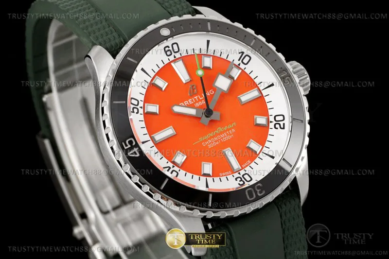 BSW0508D - Superocean 42mm Black SS/RU Org BLS Asia 2824