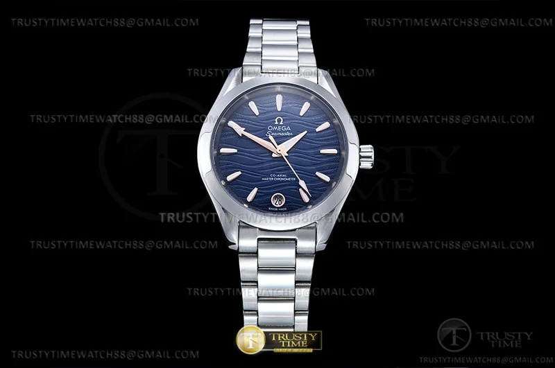 OMG0822B - Aqua Terra Shades 34mm SS/SS P-Blue/RG A8F A2813