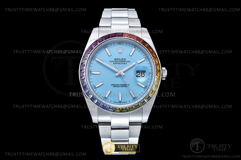 R2DJ0449B - DJ2 41mm Oys MC-Dia 904L SS/SS T-Blue/Stk JVS VR3235