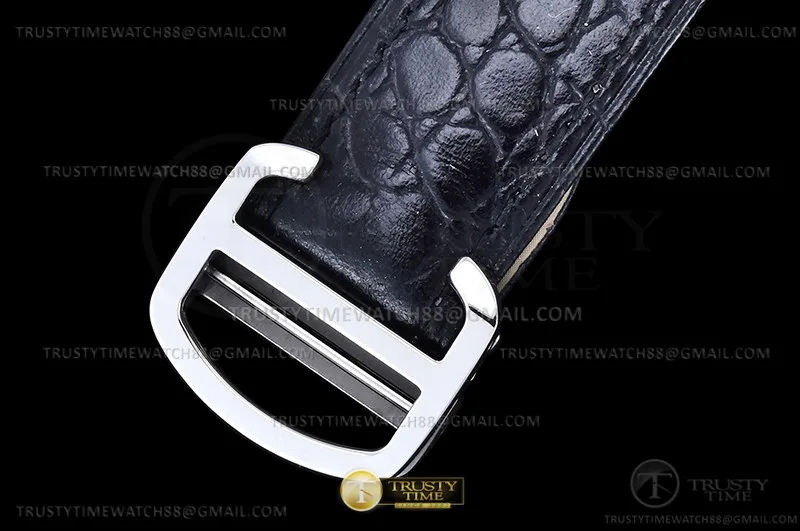 CAR0569B - Cartier Tank Solo Blk-C SS/LE White TWF Miyota 9015
