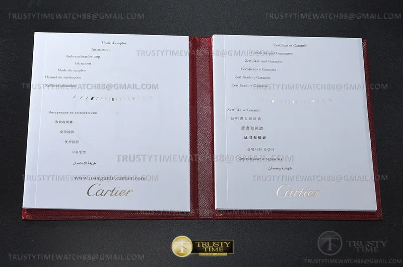 CARBOX004 - Cartier Box Wht with Card & Booklet