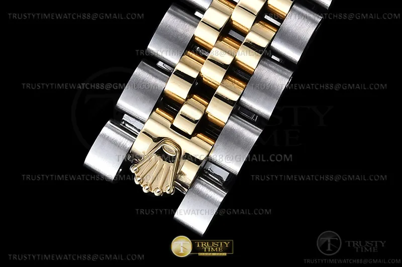 RDJ0434E - DJ Ladies 28mm Jub Flt 904L YG/SS Gold/Dia GMF A2671